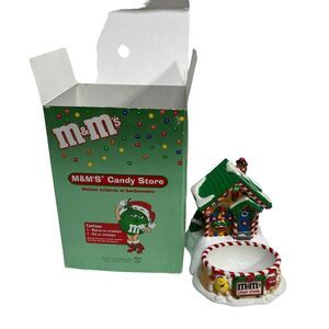 Dept. 56 M&Ms Ceramic Candy Store Lighted House Holiday Christmas‎ Dish NIB
